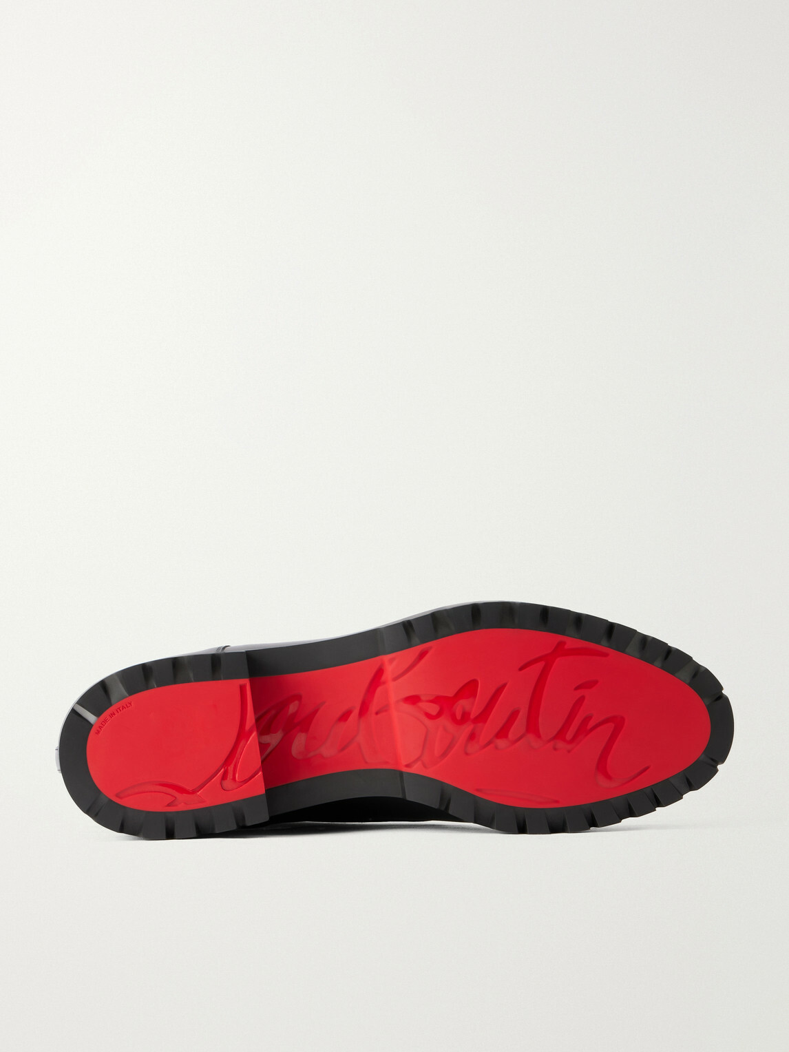 Christian Louboutin - Trapman Leather Lace-Up Boots - Black