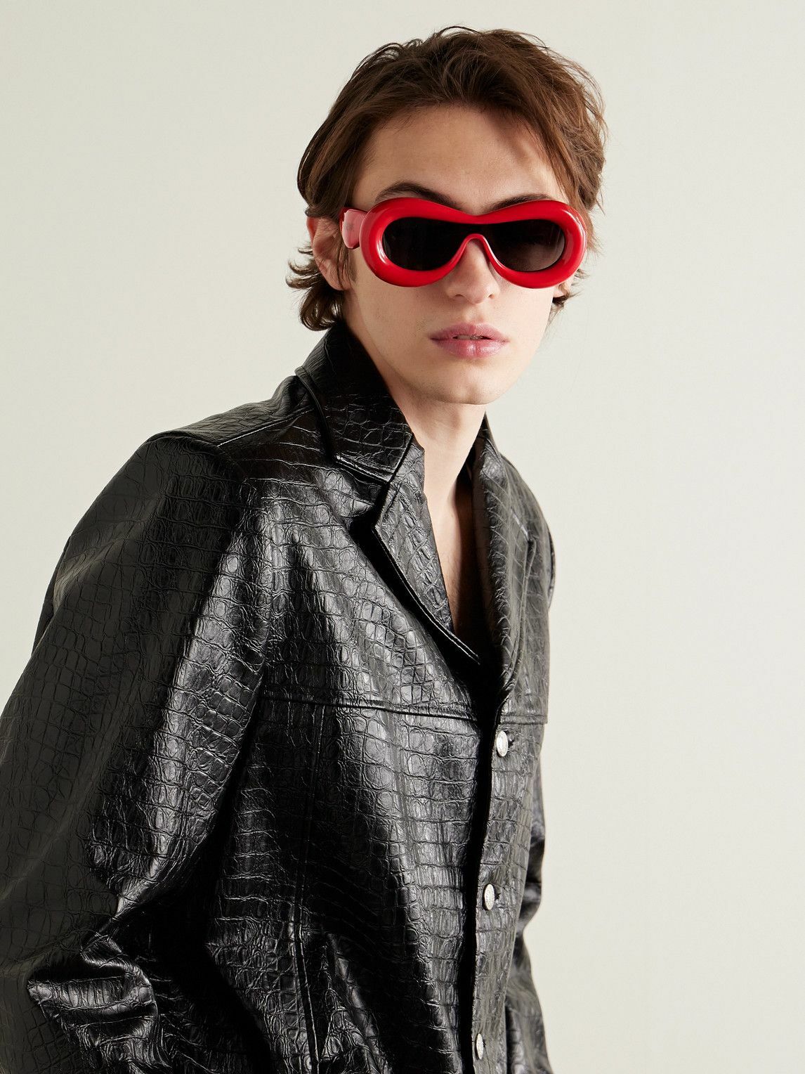 Loewe Unisex White Acetate Sunglasses