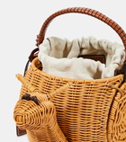 Staud Escargot wicker bucket bag