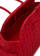 Jacquemus Le Turismo Raphia Raffia Tote bag - Red - One Size