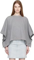 MM6 Maison Margiela Gray Unbrushed Cotton Sweatshirt