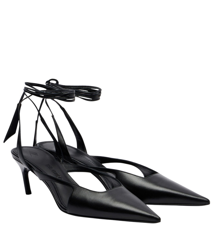 Photo: The Attico Diane 55 leather slingback pumps