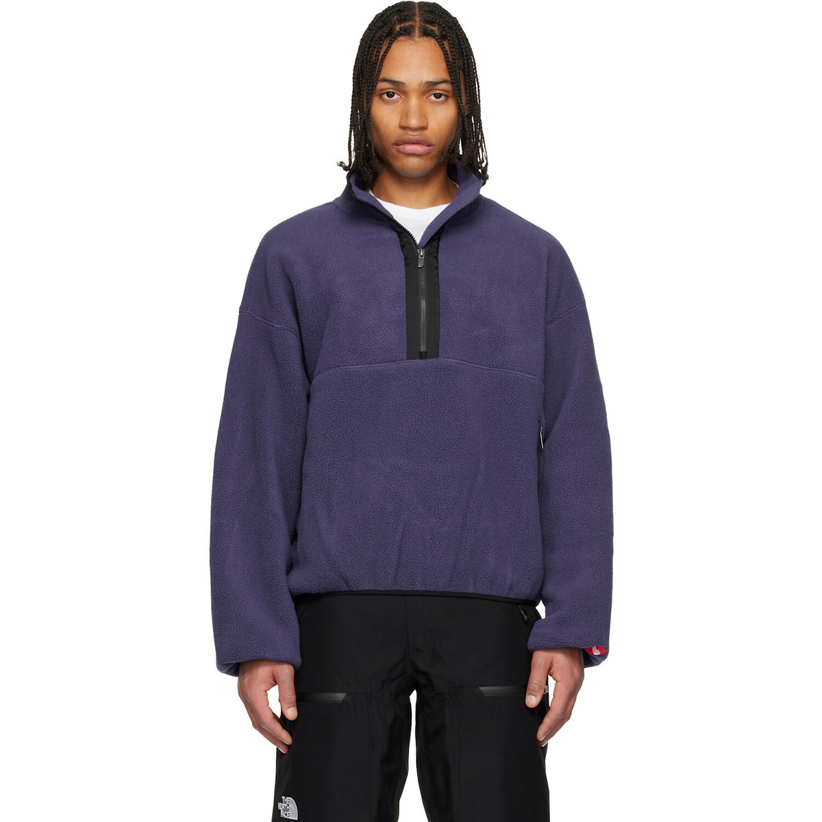 The North Face Purple TNF Red Box 1/2 Zip Fleece Jacket