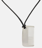 The Row Comb leather and brass necklace