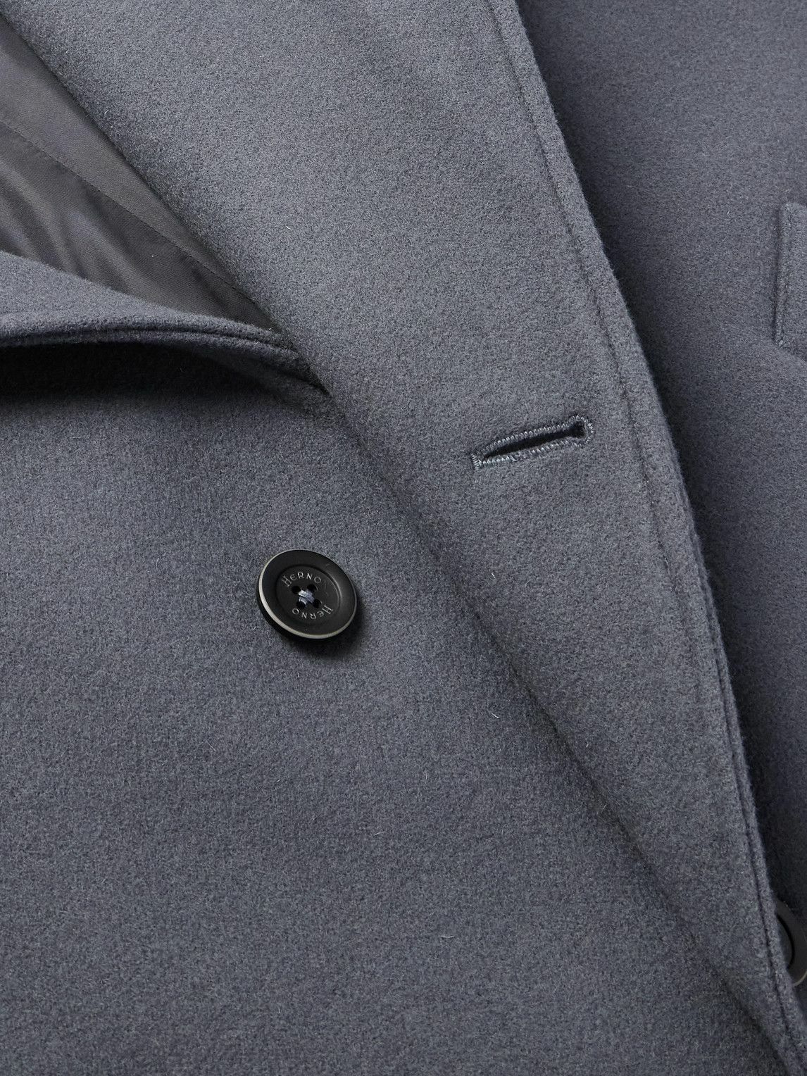 Herno - Wool-Blend Overcoat - Gray
