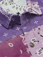 KAPITAL - Reversible Bandana-Print Felted Cotton Jacket - Purple