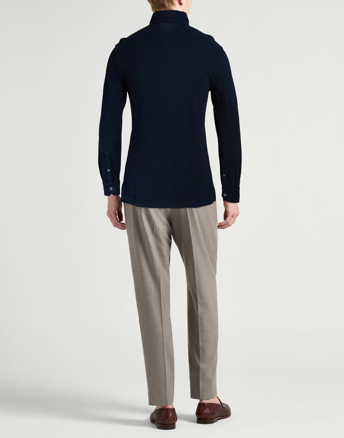 Drumohr Mens Polo shirt Midnight in Blue