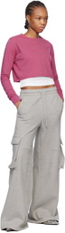 We11done Gray Cargo Lounge Pants