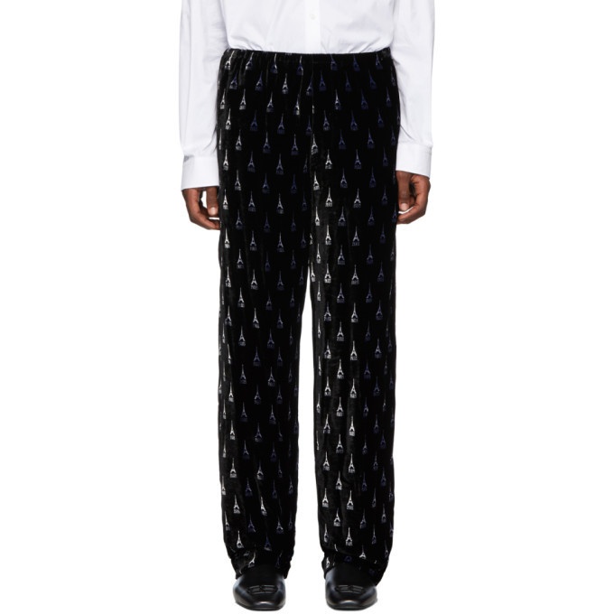 Photo: Balenciaga Black Pajama Suit Trousers