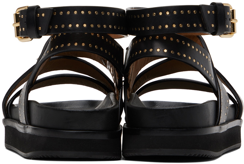 ISABEL MARANT スリッハ Isabel Marant Black Neryse Sandals Isabel Marant