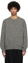 Róhe Black & White Crewneck Sweater