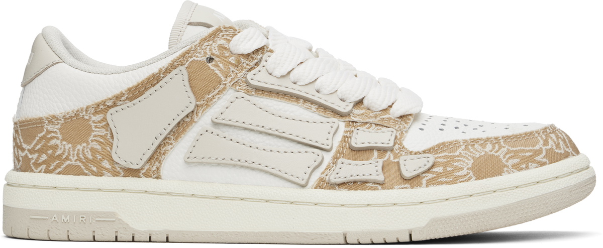 国内配送【AMIRI】Ma Quad Skel Top Low スニーカー Black & White MA Quad Skel Top Low Sneakers by AMIRI on Sale