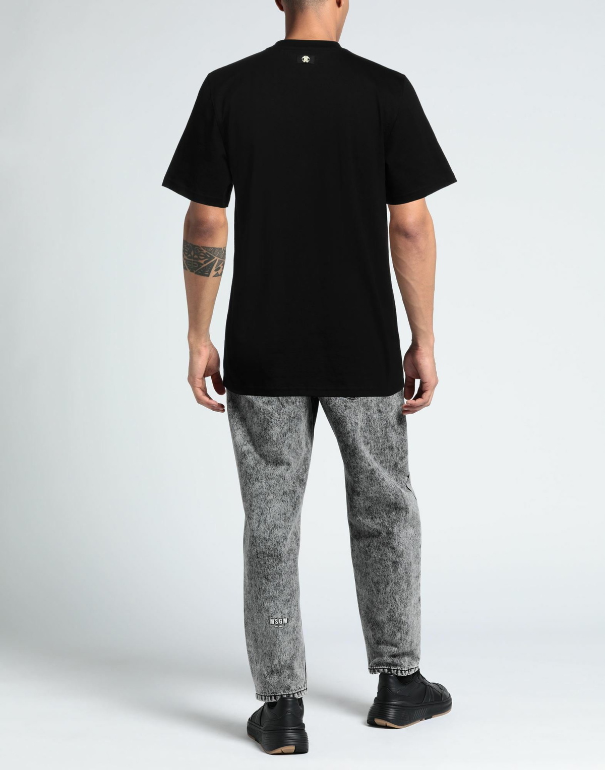 Roberto Cavalli Mens T-shirt in Black