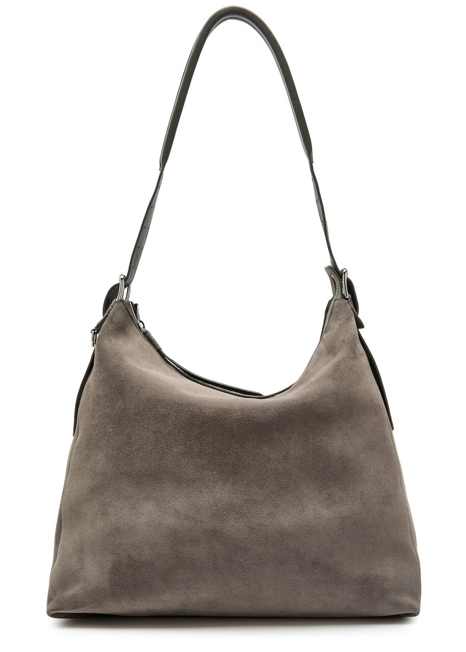 Lemaire Belted Suede Hobo bag - Brown - One Size