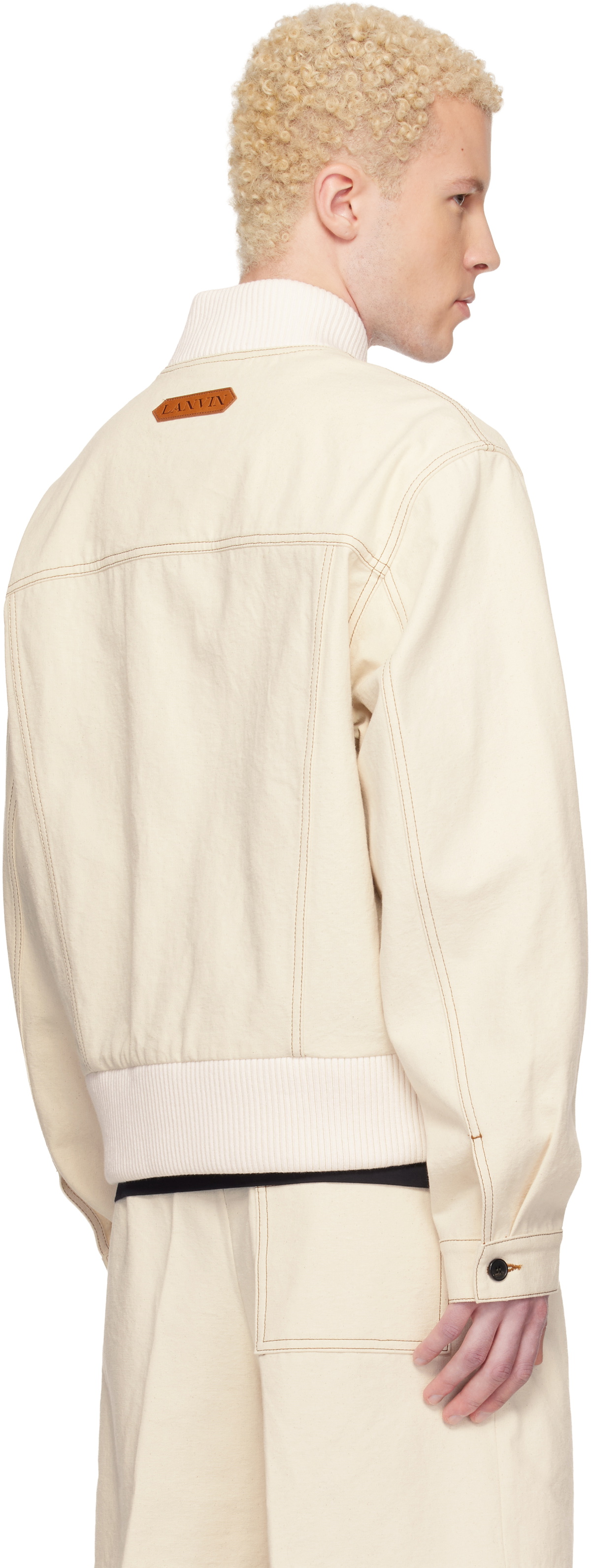 Lanvin Off-White Teddy Jacket