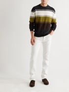 Loro Piana - Glenshell Striped Cashmere and Silk-Blend Sweater - Multi