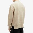 Merely Made Men's Wool Blend Mockneck Sweater in Melange Oat