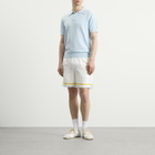 Casablanca Men's Pointelle Monogram Polo in Blue