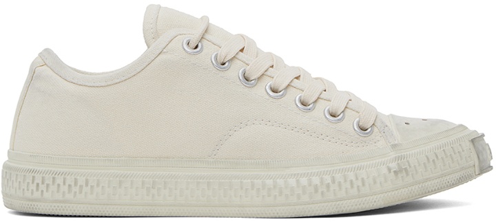 Photo: Acne Studios Off-White Faded Sneakers