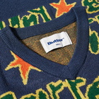 Butter Goods Star Knit Vest in Navy