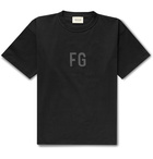 Fear of God - Logo-Print Cotton-Jersey T-Shirt - Black