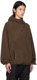 POST ARCHIVE FACTION (PAF) SSENSE Exclusive Brown Hoodie
