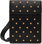 Versace Black Mini 'La Medusa' Stud Pouch