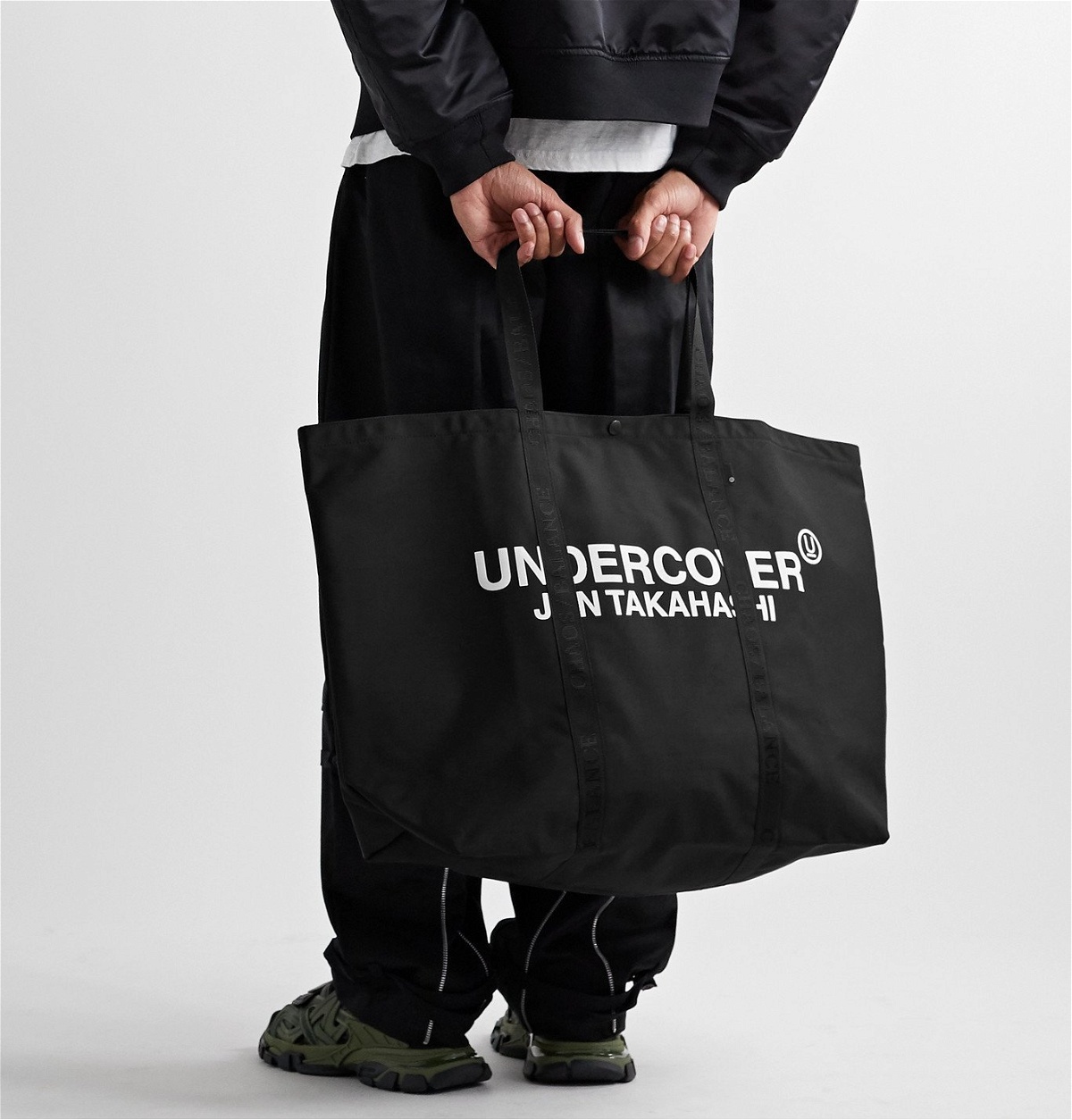 Undercover - Logo-Print Nylon Tote Bag - Black Undercover