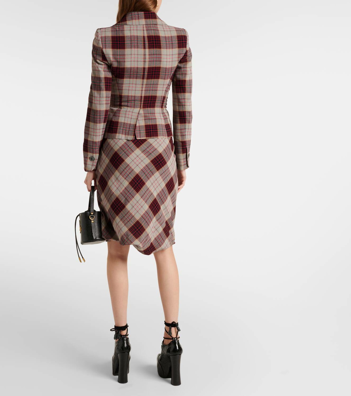 Vivienne Westwood Drunken Tailored checked wool blazer