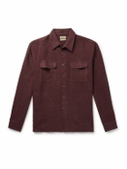 De Bonne Facture - Linen and Wool-Blend Overshirt - Red