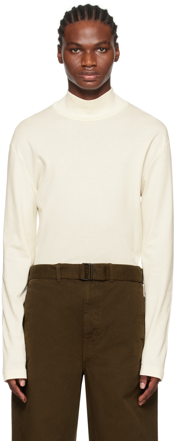 LEMAIRE Off-White Rib Turtleneck Lemaire