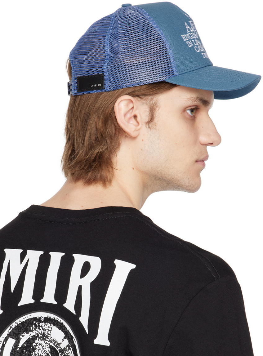 AMIRI 青 トラッカーキャップ AMIRI トラッカーキャップ | ブラック | FARFETCH JP