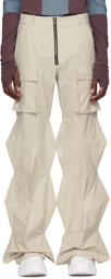 Uncertain Factor Off-White 3D Embossed Cargo Pants