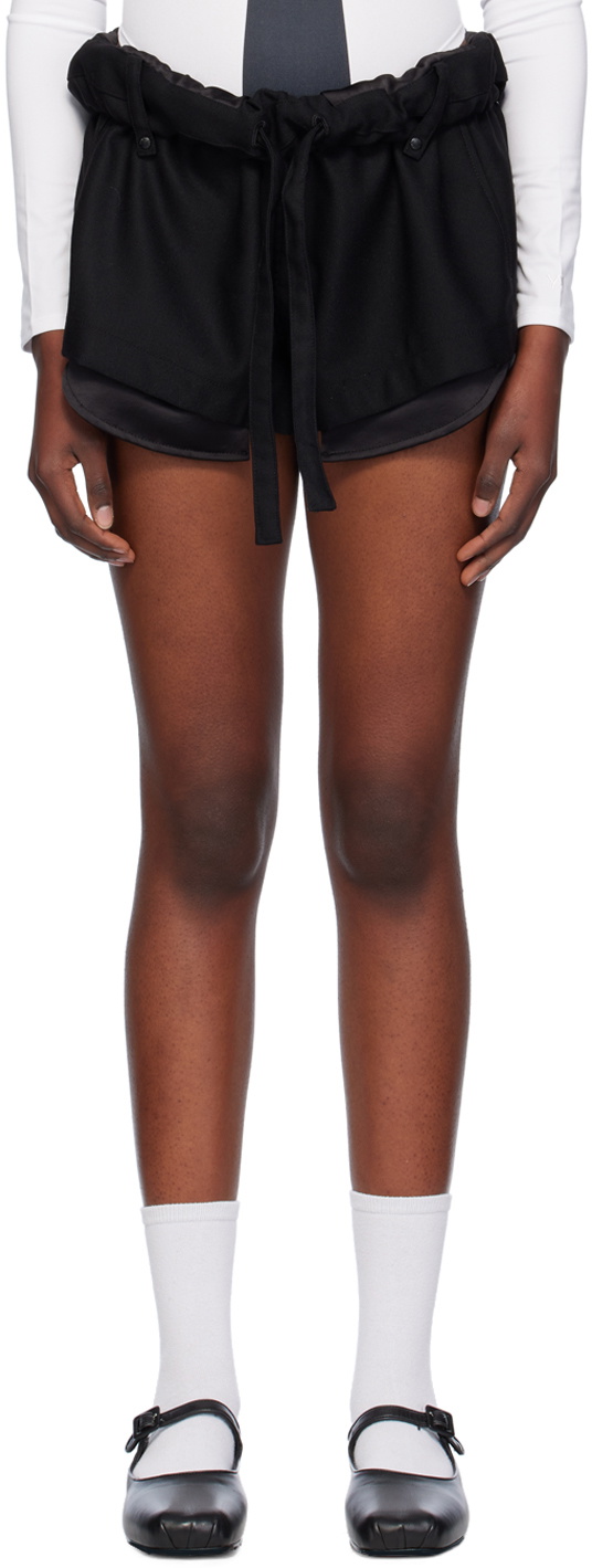 OPEN YY Green Rolled Waist Shorts OPEN YY