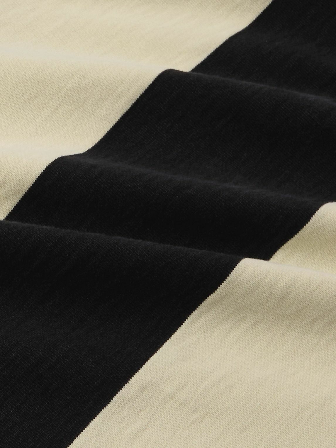Alexander McQueen - Oversized Logo-Embroidered Striped Cotton-Jersey Polo Shirt - Black
