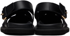 Moschino Black Calfskin Sandals