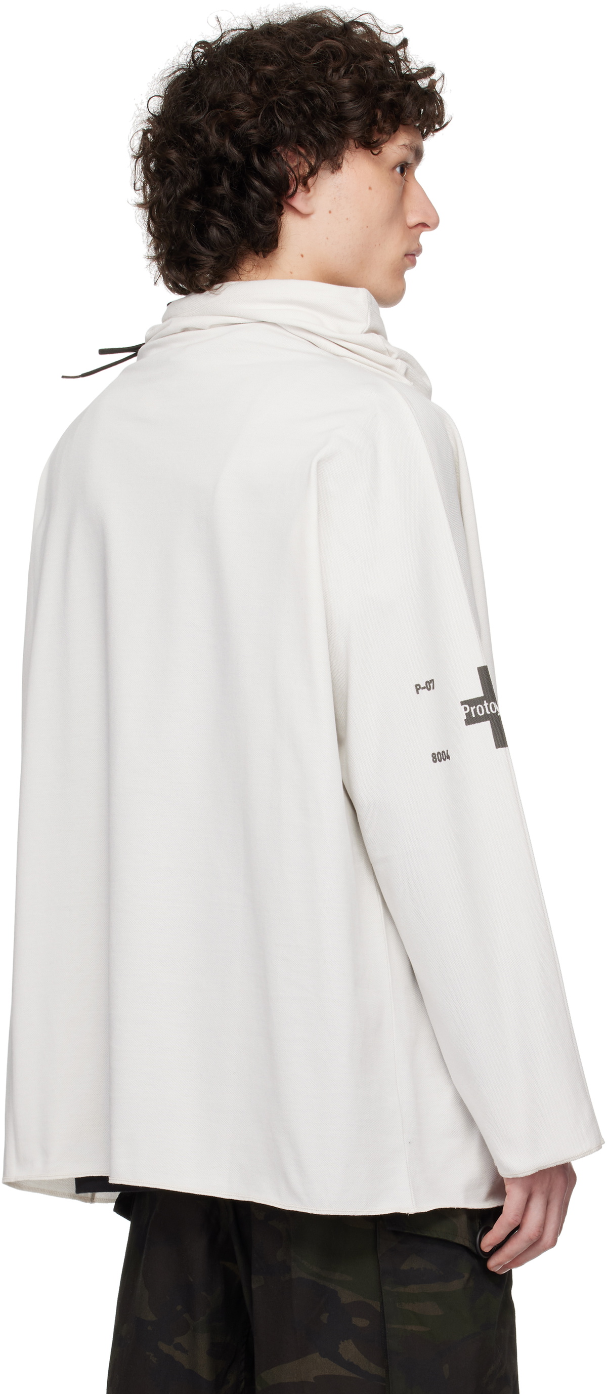 Prototypes Off-White Waffle Twisted Hoodie