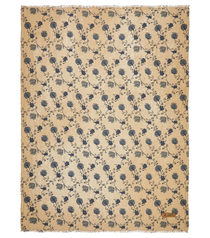 Photo: The House of Lyria Caledonia floral linen jacquard throw