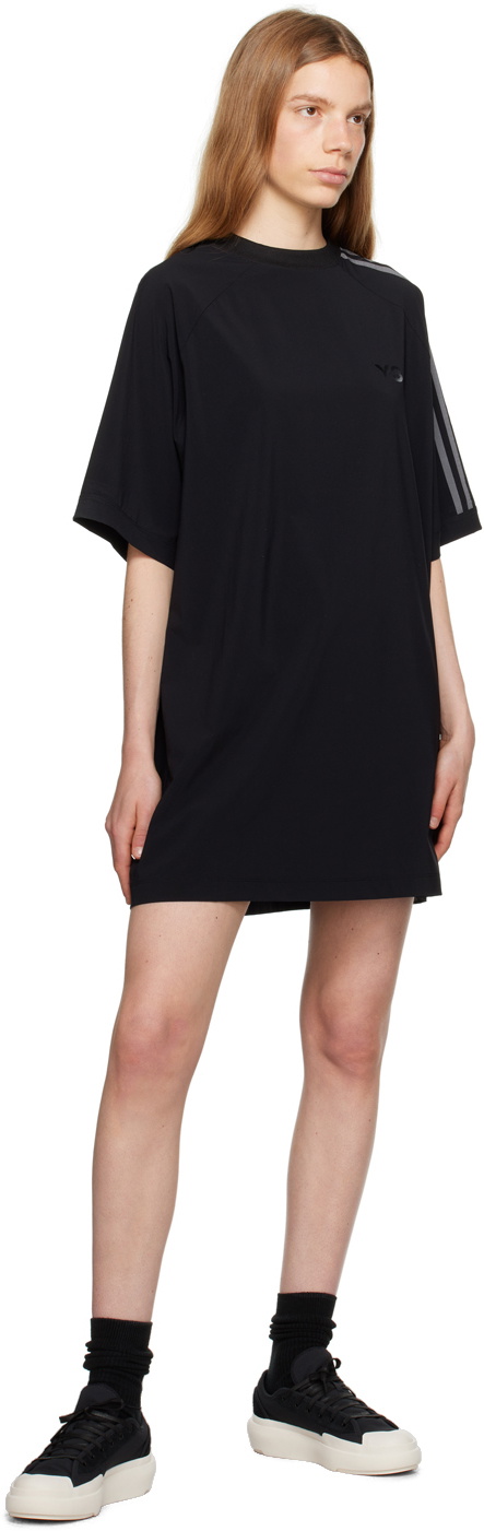 Y-3 Black 3-Stripes Minidress