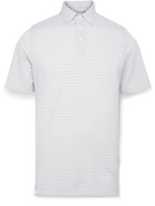 Kjus Golf - Lee Striped Stretch-Jersey Golf Polo Shirt - White