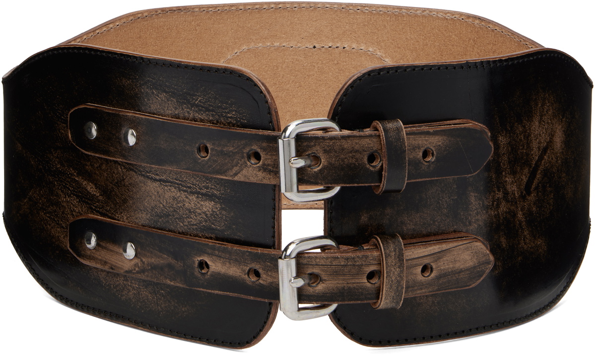 OUR LEGACY Black & Tan Sunny Girdle Belt