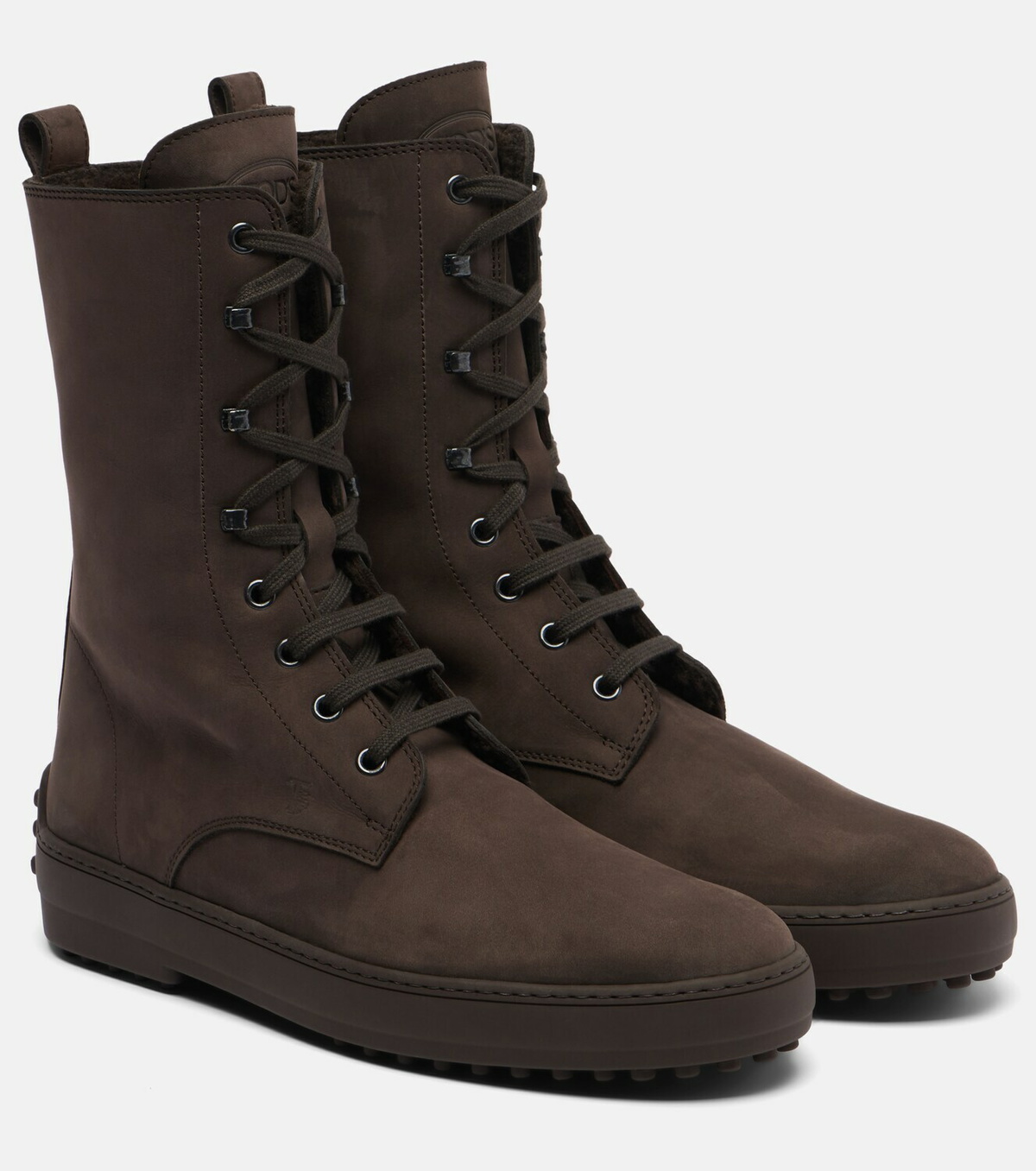 Tod's Winter Gommino leather lace-up boots