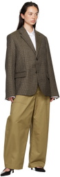 Sofie D'Hoore Brown Flap Pocket Blazer