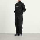 Malbon Men's Collegiate Quarter-Zip Sweatshirt in Black