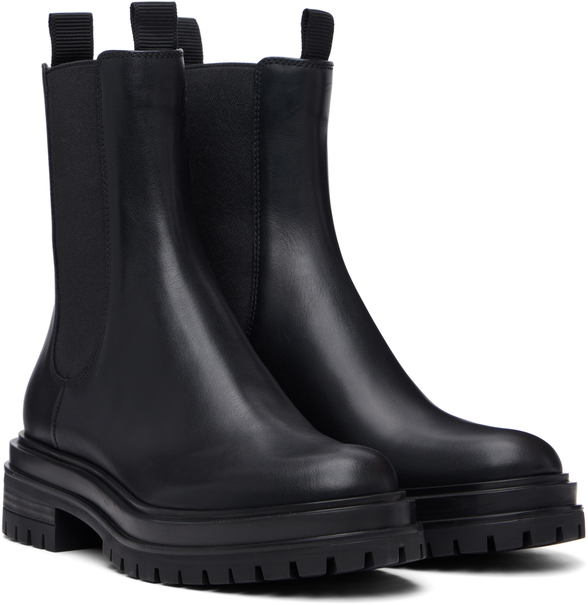 Gianvito Rossi Black Chester Chelsea Boots