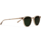 Mr Leight - Marmont S Round-Frame Acetate and Silver-Tone Sunglasses - Gray