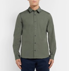 A.P.C. - Andre Stretch-Cotton Poplin Shirt - Men - Green