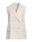 Agnona Womens Blazer Sand