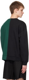 Valentino Black & Green 'Maison Valentino' Sweatshirt