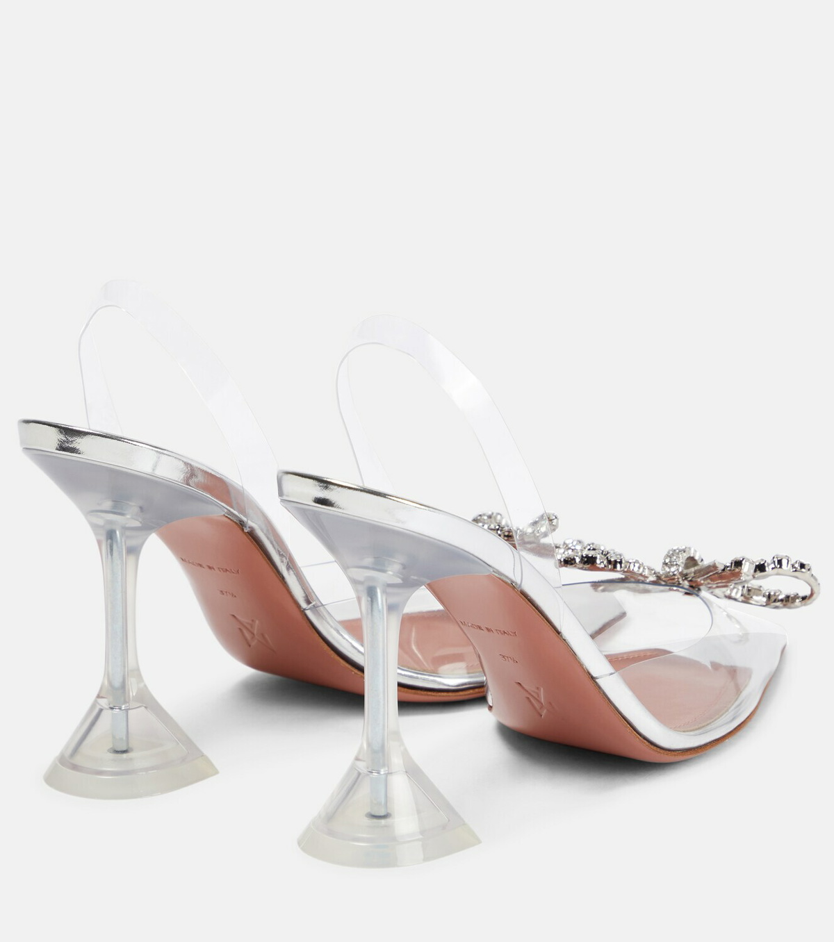 amina muaddi pvc pumps